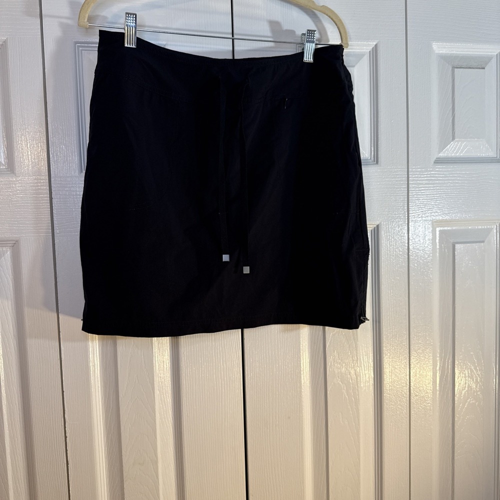 Green Tea Skirt With Built In Shorts Mid‎ Waist Women's Size Extra Large Black